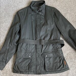 Coach Olive Belted Military Jacket